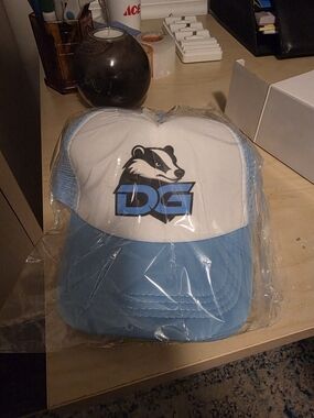 DG Badger Light Blue and White Trucker Hat
